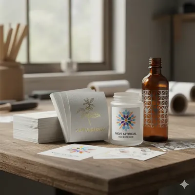 Fotografía de producto con una impresión de etiquetas especiales en Carnevali